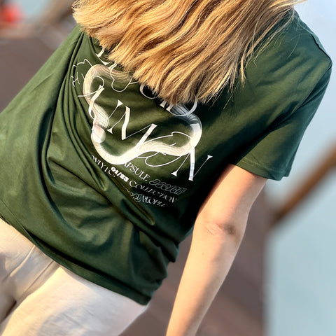 T-shirt verde bottiglia